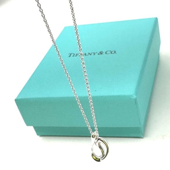 Authentic Tiffany & Co Elsa Peretti Snake Wave Pendant Necklace. - Picture 8 of 10